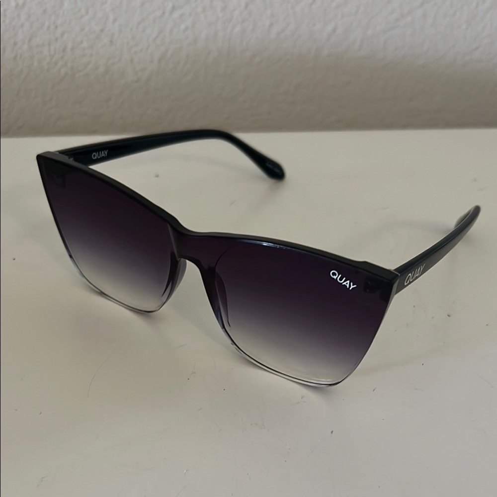 Quay Australia Black Oversized Sunglasses